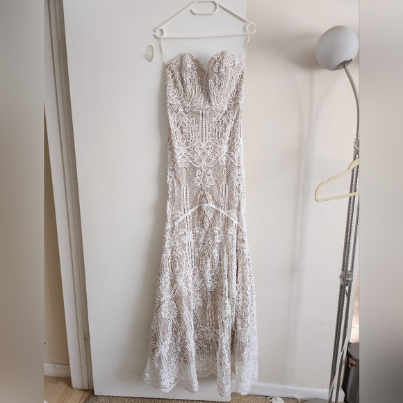 COPY - Stone Cold Fox Market Gown Bride Bridal Wedding Small Medium Slip Lace - Picture 8 of 16